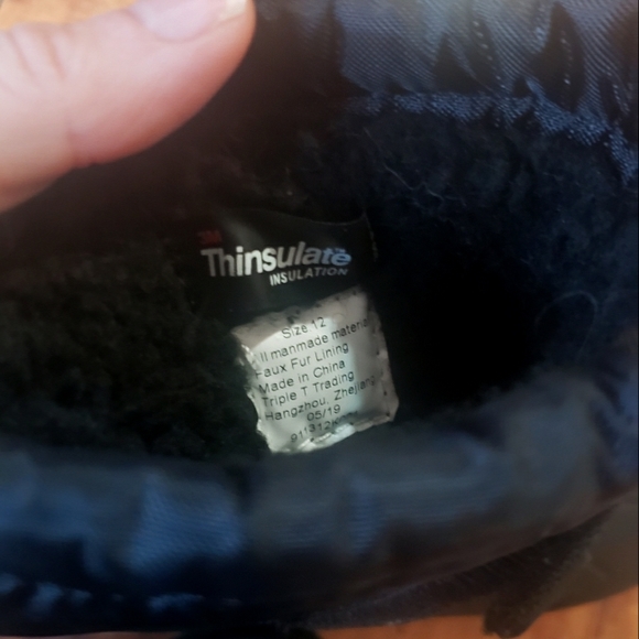 Northside Thinsulate 12T winter boots unisex boys girls gender neutral black - Picture 9 of 10